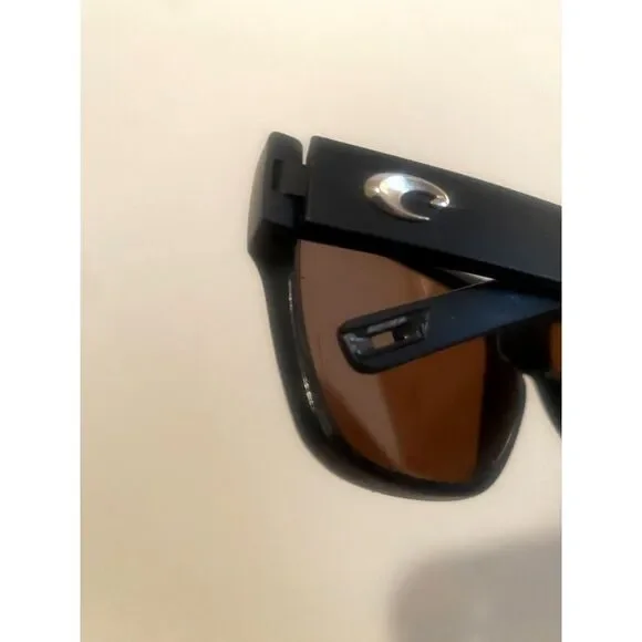 Costa Del Mar Polarized Sunglasses Black Frame Brown Lens Men’s / Unisex - Picture 6 of 7